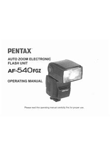 Pentax AF 540 FGZ Printed Manual